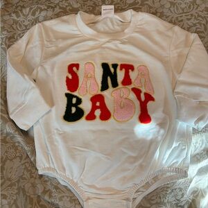 Santa Baby White One Piece